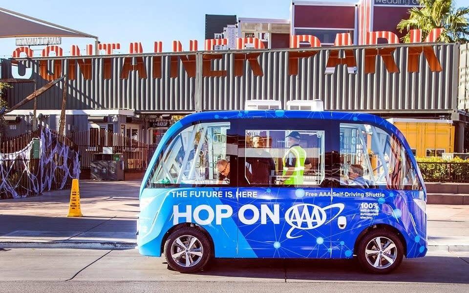 The self driving vehicle was starting its trial on Wednesday - City of Las Vegas