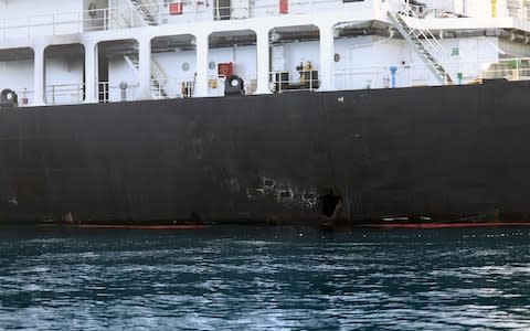Iran continues to deny it was behind the second spate of attacks on tankers passing through the Strait of Hormuz - Credit: &nbsp;US Department of Defense