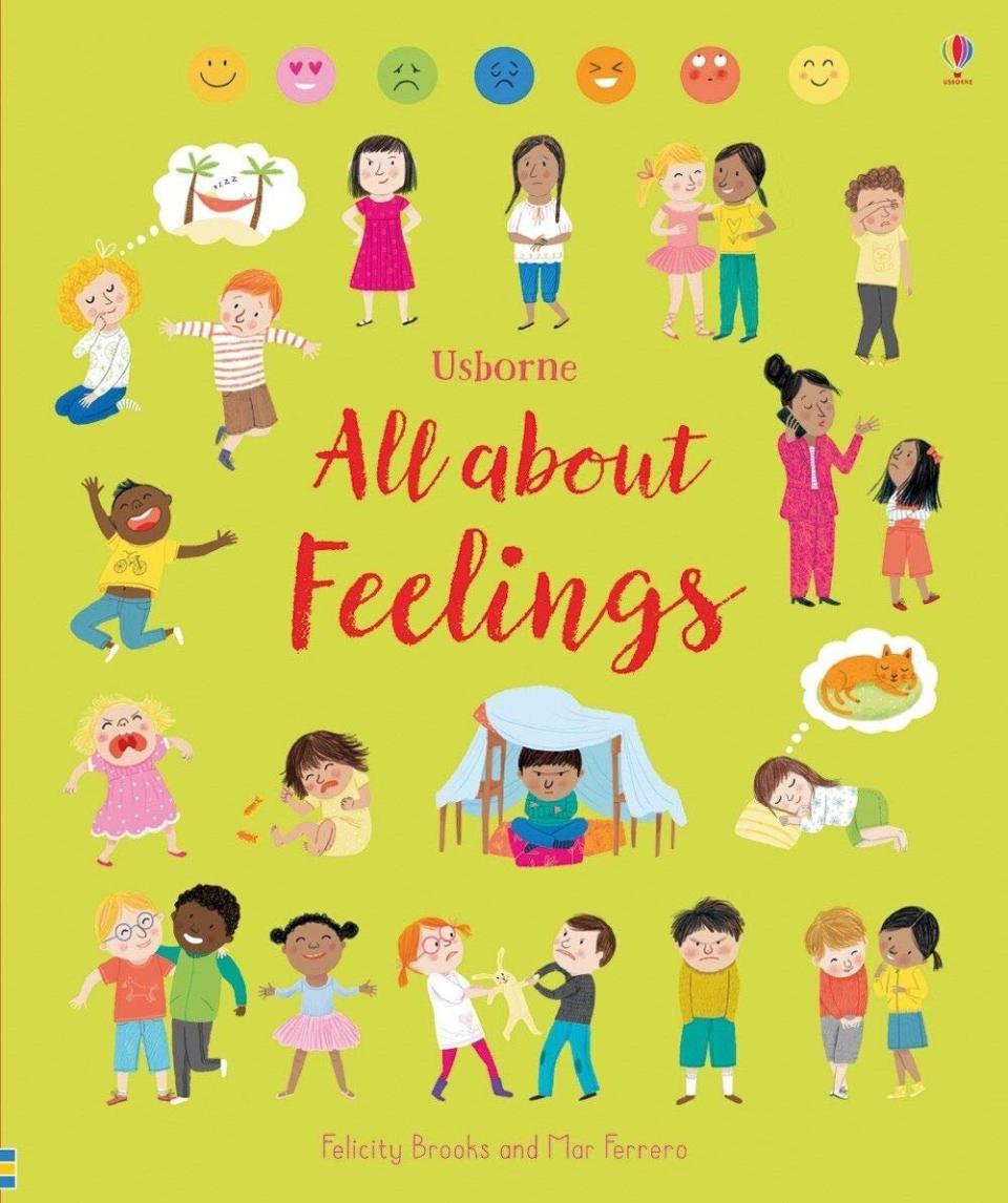 This is another book that uses illustrations of facial and body cues to help kids identify their emotions. <i>(Available <a href="https://www.amazon.com/All-About-Feelings-Felicity-Brooks/dp/147493711X" target="_blank" rel="noopener noreferrer">here</a>)</i>