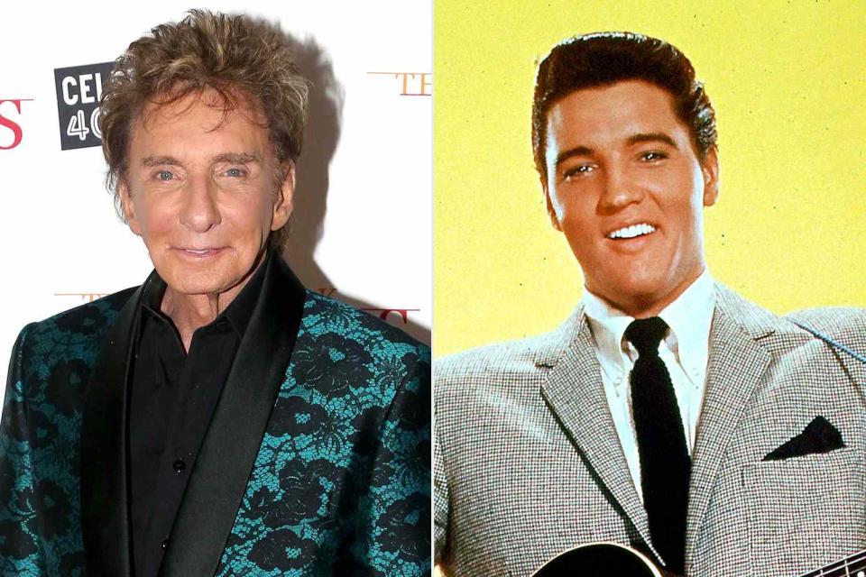 <p>Bruce Glikas/WireImage; GAB Archive/Redferns</p> Barry Manilow and Elvis Presley