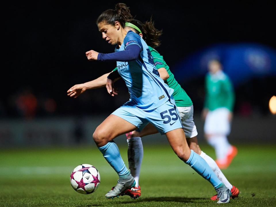 Lloyd in action for City against Fortuna Hjorring last week (Getty)