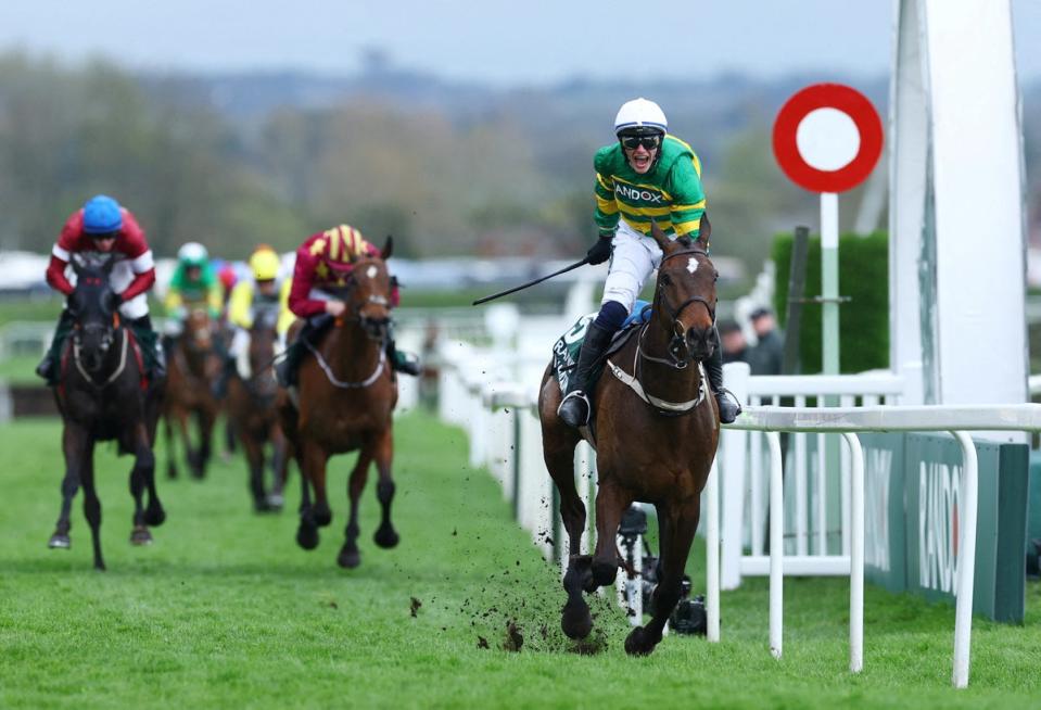 I Am Maximus came through on the final straight to win the Grand National (Reuters)