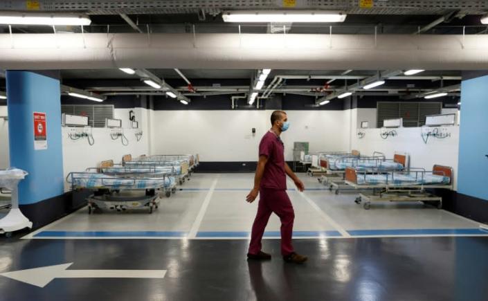 Israel's Rambam Health Care Campus in Haifa has transformed a car park into an intensive care facility for coronavirus patients