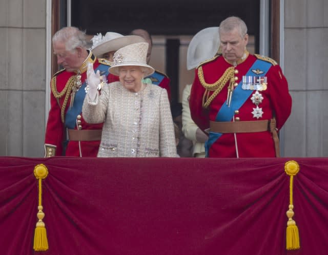 The Queen, pictured with her son Andrew