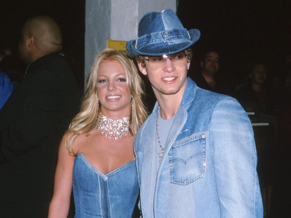 Britney Spears and Justin Timberlake jean outfits
