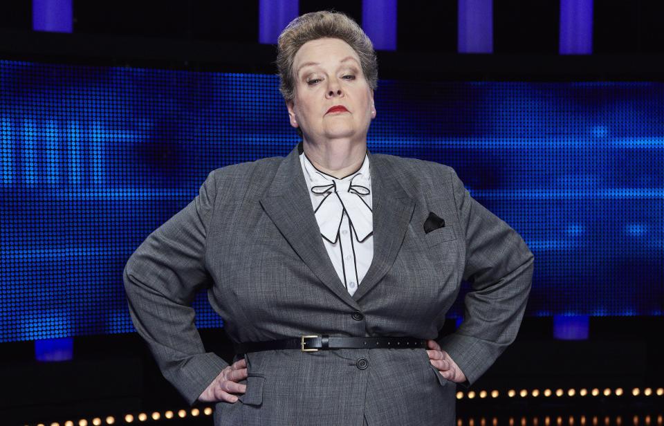 Anne Hegerty plays as The Governess. (ITV)