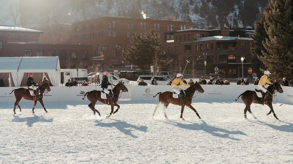 Snow polo has become a major selling point for the St. Regis in Aspen.