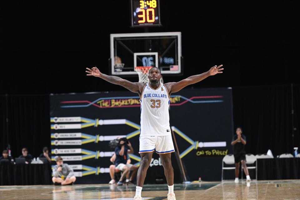 Nick Perkins scored the game-winning basket for Blue Collar U, overcoming the largest Elam Ending deficit in TBT history to escape the first round with a 78-77 victory over Big 5 Monday afternoon at the Oncenter War Memorial in Syracuse.