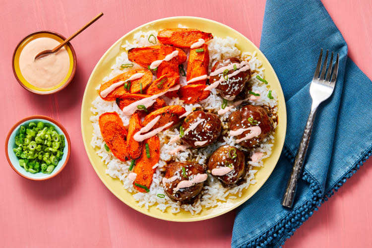 beef bulgogi meatballs, HelloFresh