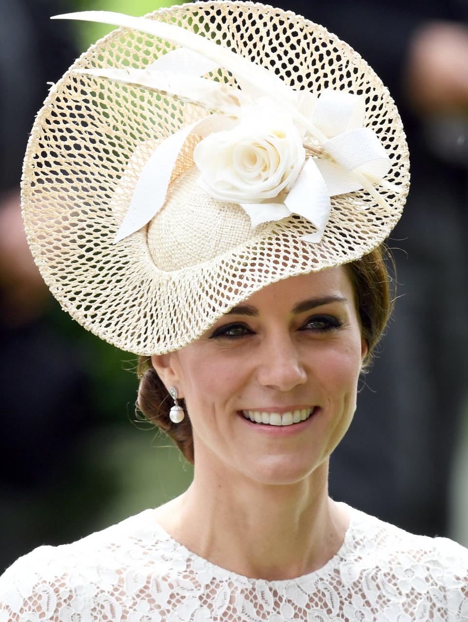 Kate Middleton's Jane Taylor hat at Royal Ascot in 2016.