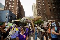 Activists kick off Climate Week with protest against fossil fuels in New York City