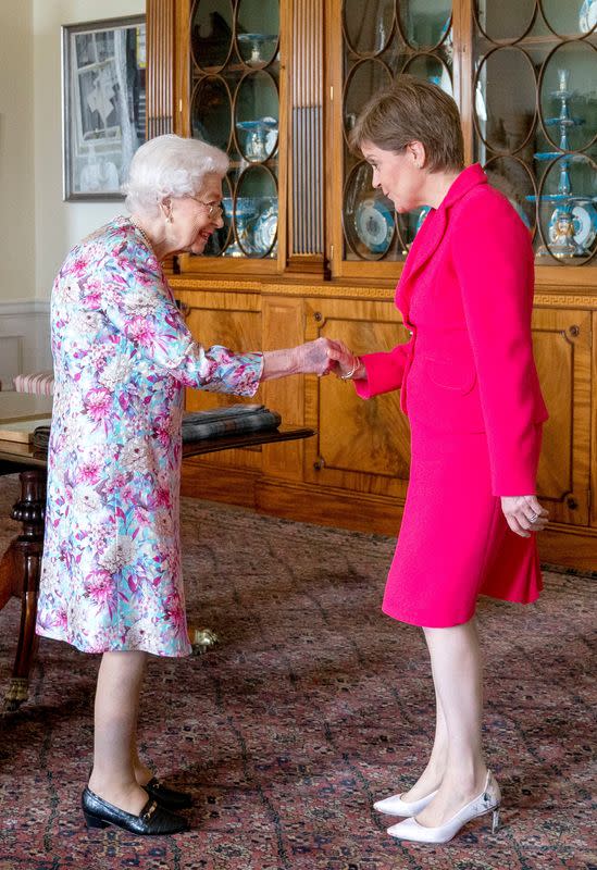 Britain's Queen Elizabeth visits Scotland for Holyrood Week