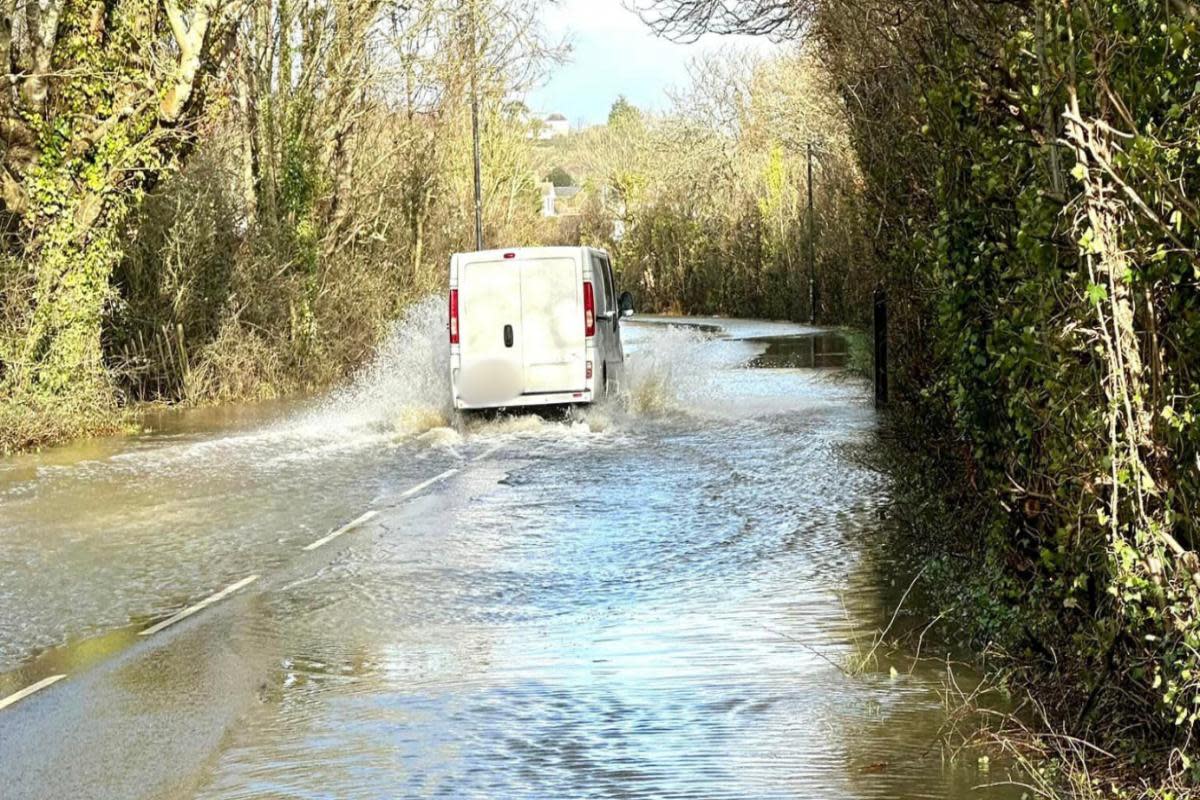 Flooding on Morton Common. <i>(Image: Cllr Ian Ward)</i>