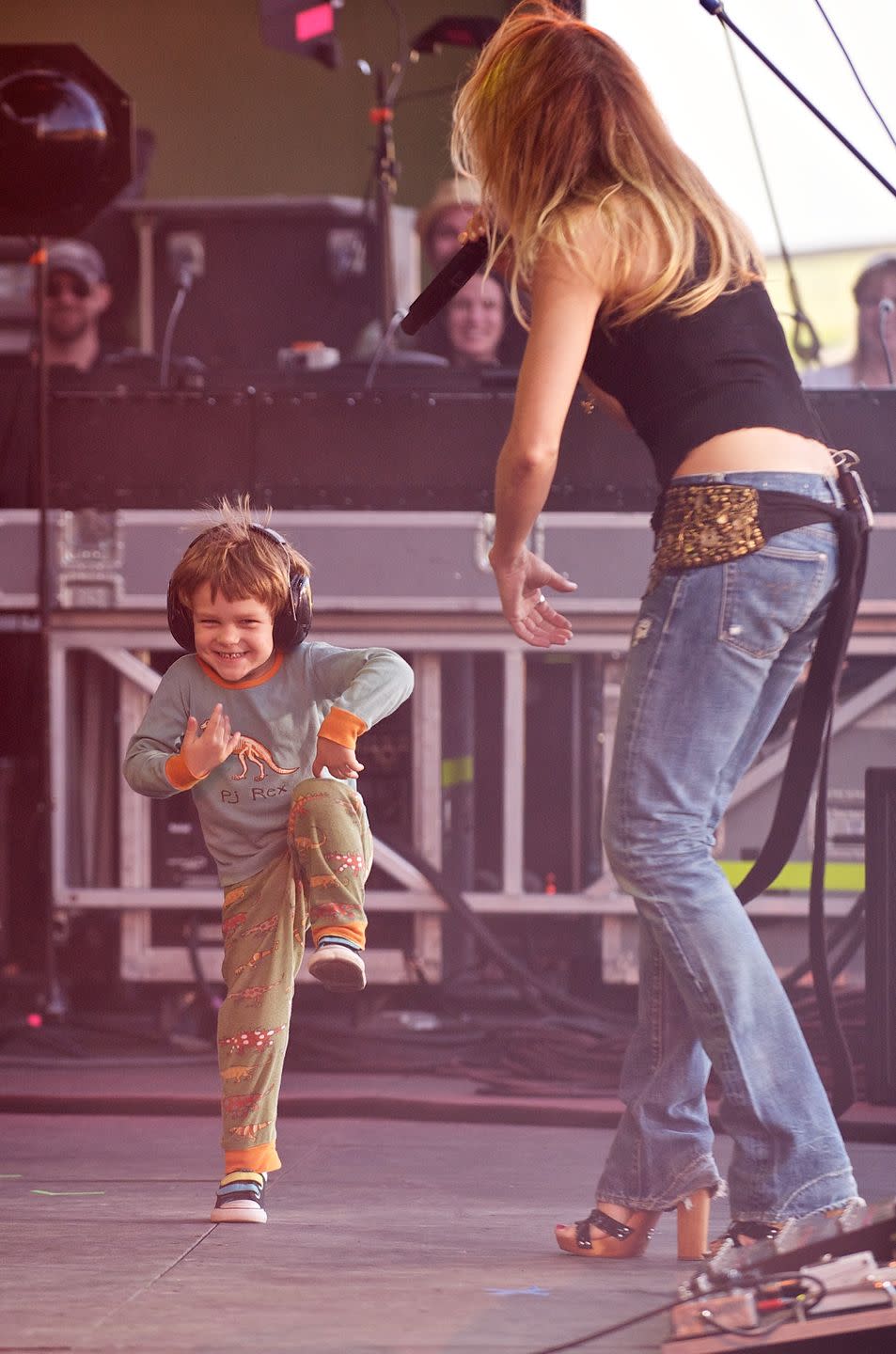 <p>Wyatt Crow accompanied his mother, Sheryl Crow, to the Lilith Fair in 2010. The three-year-old busted out some dance moves onstage, while his mother was performing — much to the audience's delight, we'd imagine. </p>