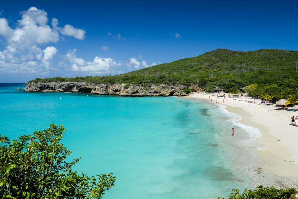 Playa caribeña de Curazao o Curaçao