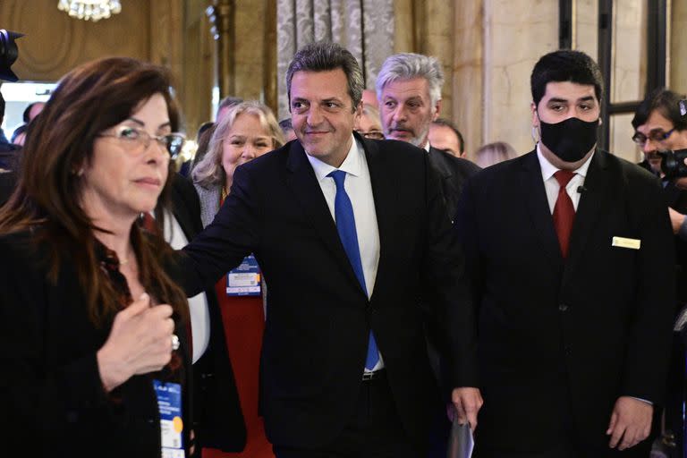 Llegada de Sergio Massa a la 19° Reunión del Consejo de las Américas