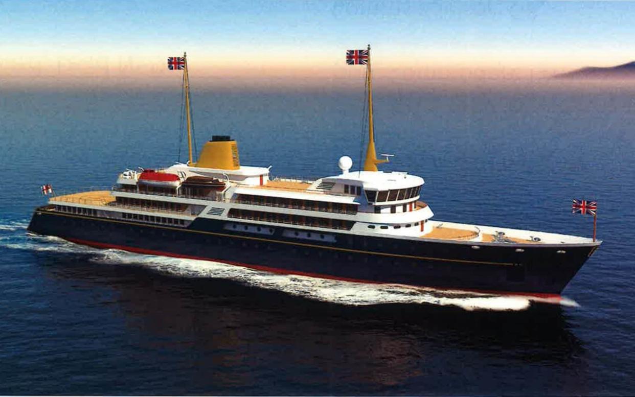 An artist's impression of a new national flagship, which Boris Johnson says will promote British trade and industry - 10 Downing Street 