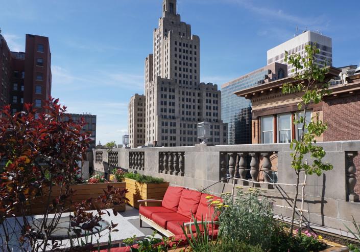 The Rooftop at the Providence G offers food and drink with a city view.