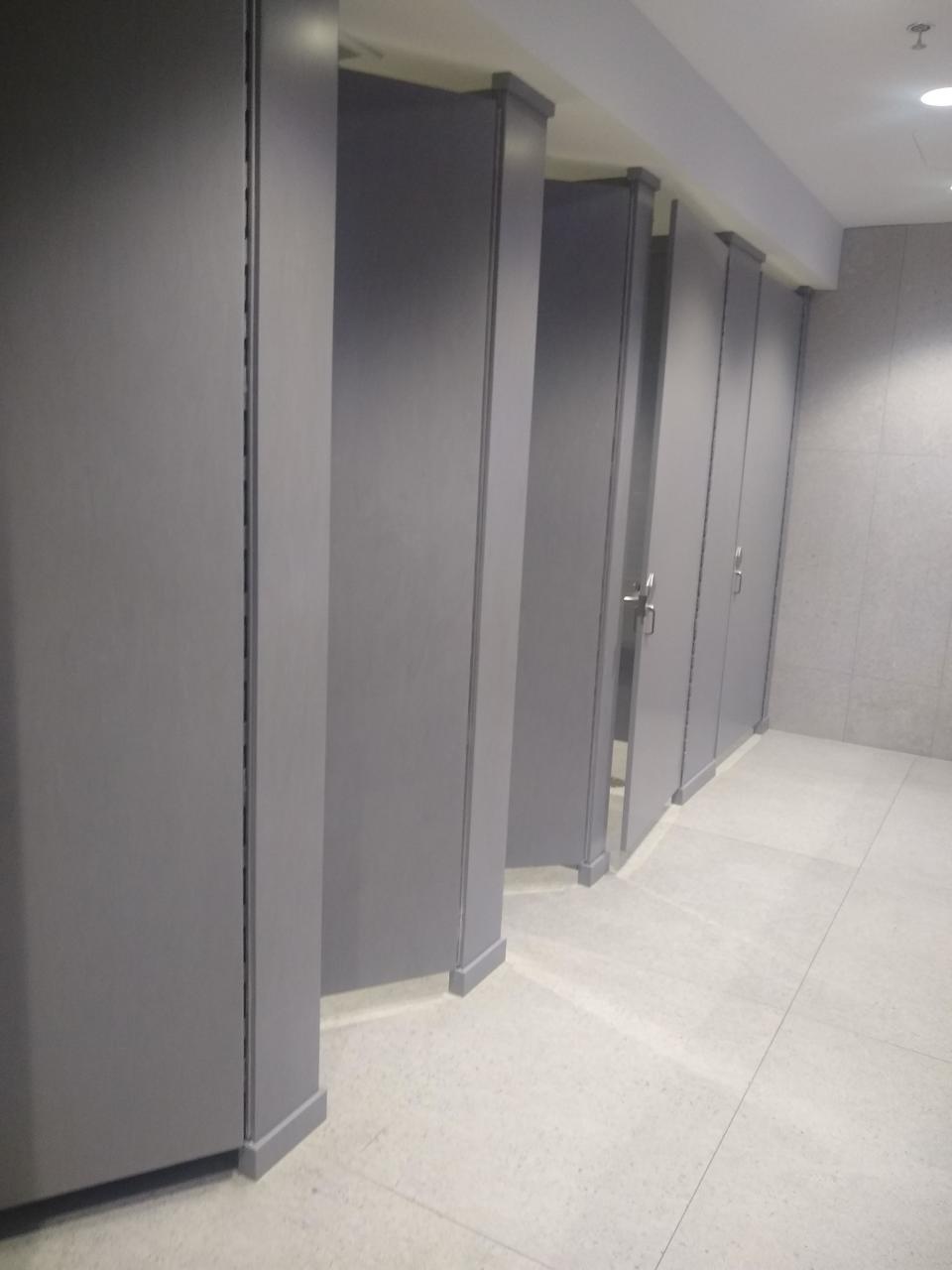 Stall in an American restroom