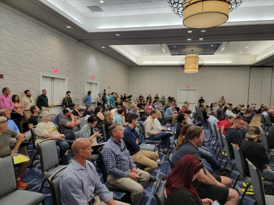 Over 60 reptile keepers and others in the captive wildlife industry attended a Florida Fish and Wildlife Commission meeting on Tuesday in Gainesville to ask for clarity on a rule change regarding captive wildlife permit revocation.
