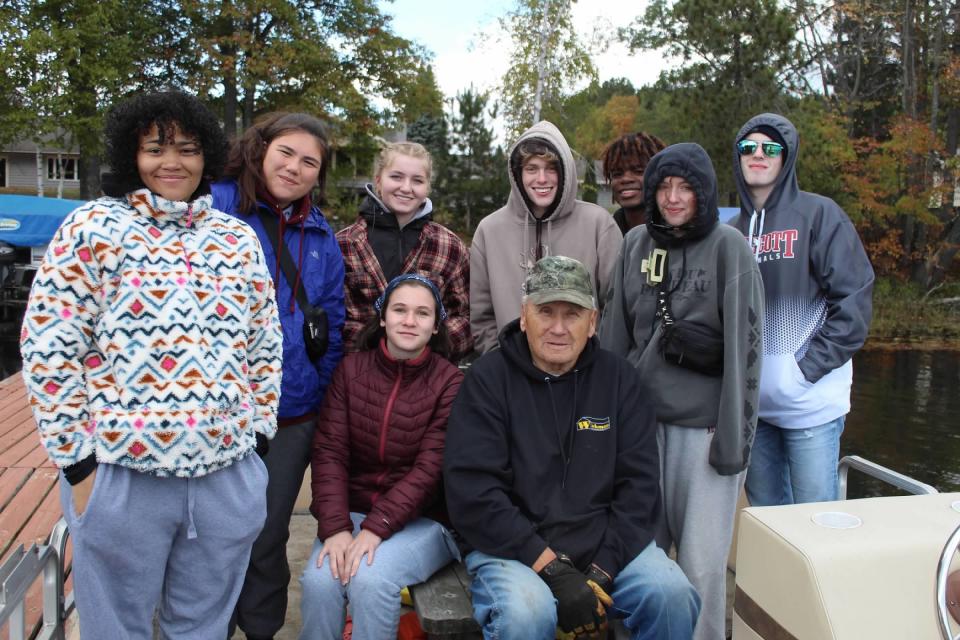 Prescott High School students met with former Tribal Chairman and President Tom Maulson at the Lac du Flambeau Band of Lake Superior Chippewa Indians reservation.
