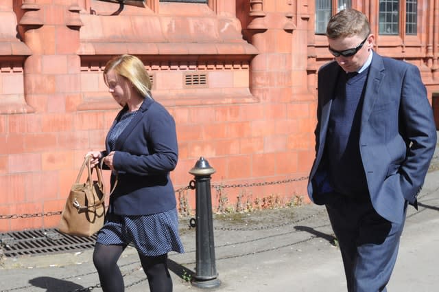 Hannah Rose and Paul Oliver outside Birmingham Magistrates' Court