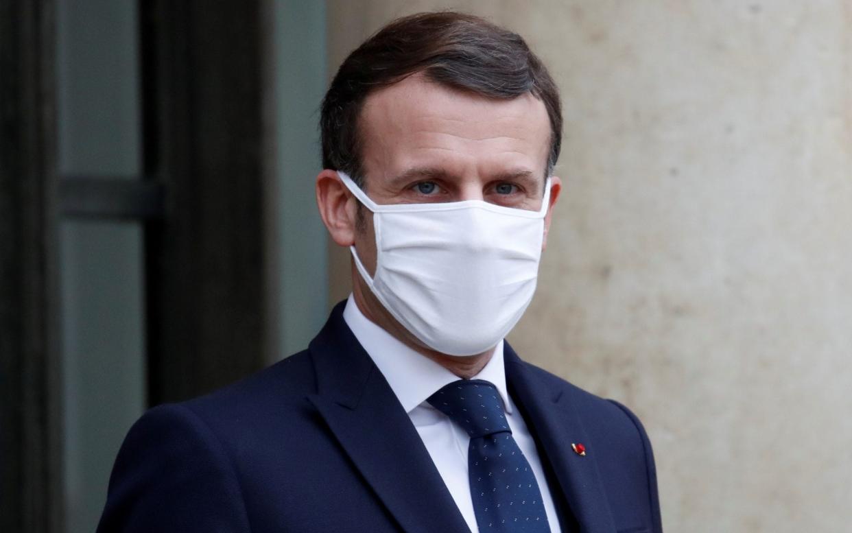Emmanuel Macron has been criticised for claiming the Oxford-AstraZeneca jab appeared to be 'quasi-ineffective' in over-65s - Gonzalo Fuentes/Reuters
