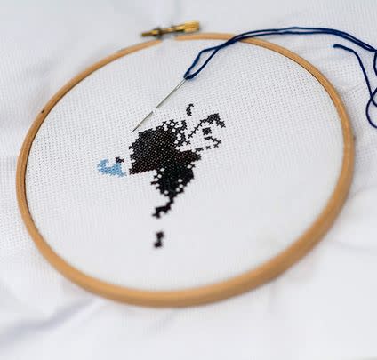 And for all stitching projects, it’s worth using an embroidery hoop