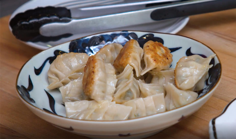 Bi's business, based in San Francisco, provides small-batch dumplings and meal kits. (TODAY)