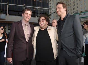 Director Nicholas Stoller , Jonah Hill and Jason Segel at the Los Angeles premiere of Universal Pictures' Forgetting Sarah Marshall