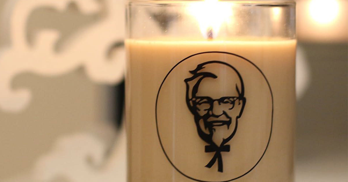 There’s a KFC scented candle so now your home can smell like fried chicken 24/7