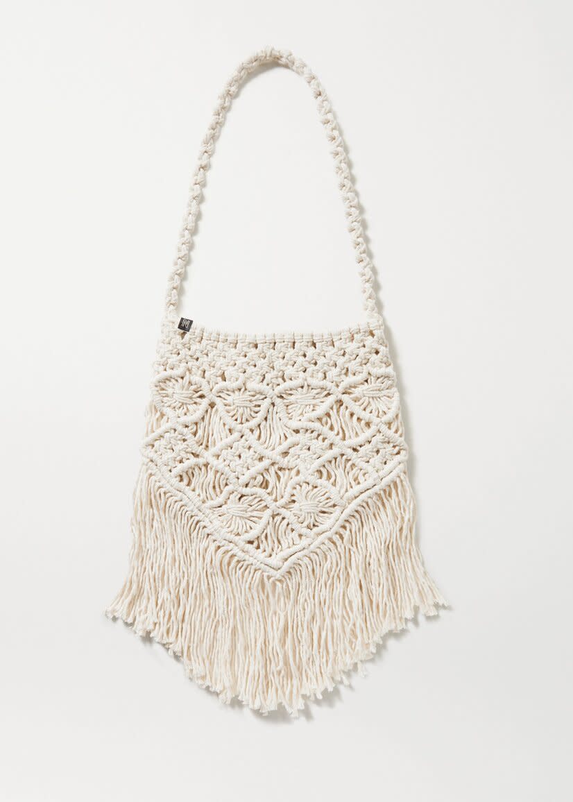 Nannacay Fringed Macramé Tote