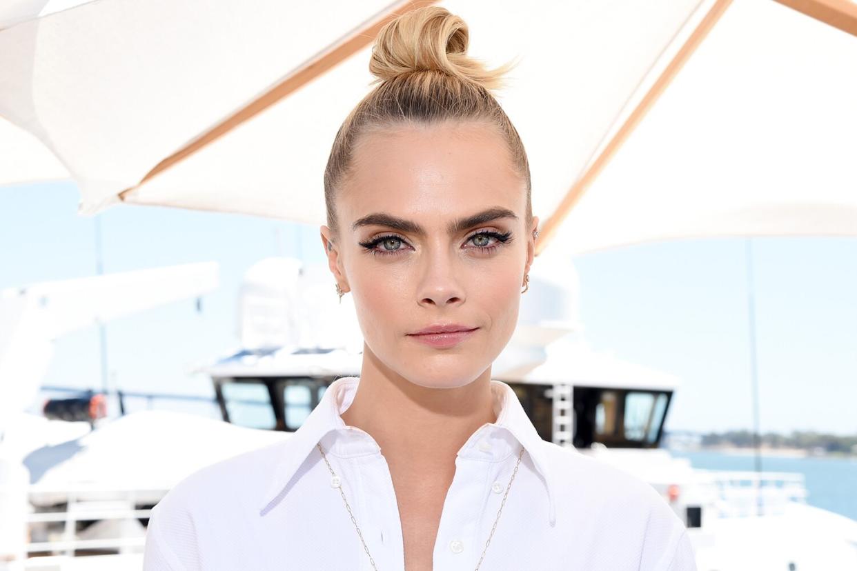 Cara Delevingne attends the #IMDboat at San Diego Comic-Con 2019: Day Three at the IMDb Yacht on July 20, 2019 in San Diego, California.