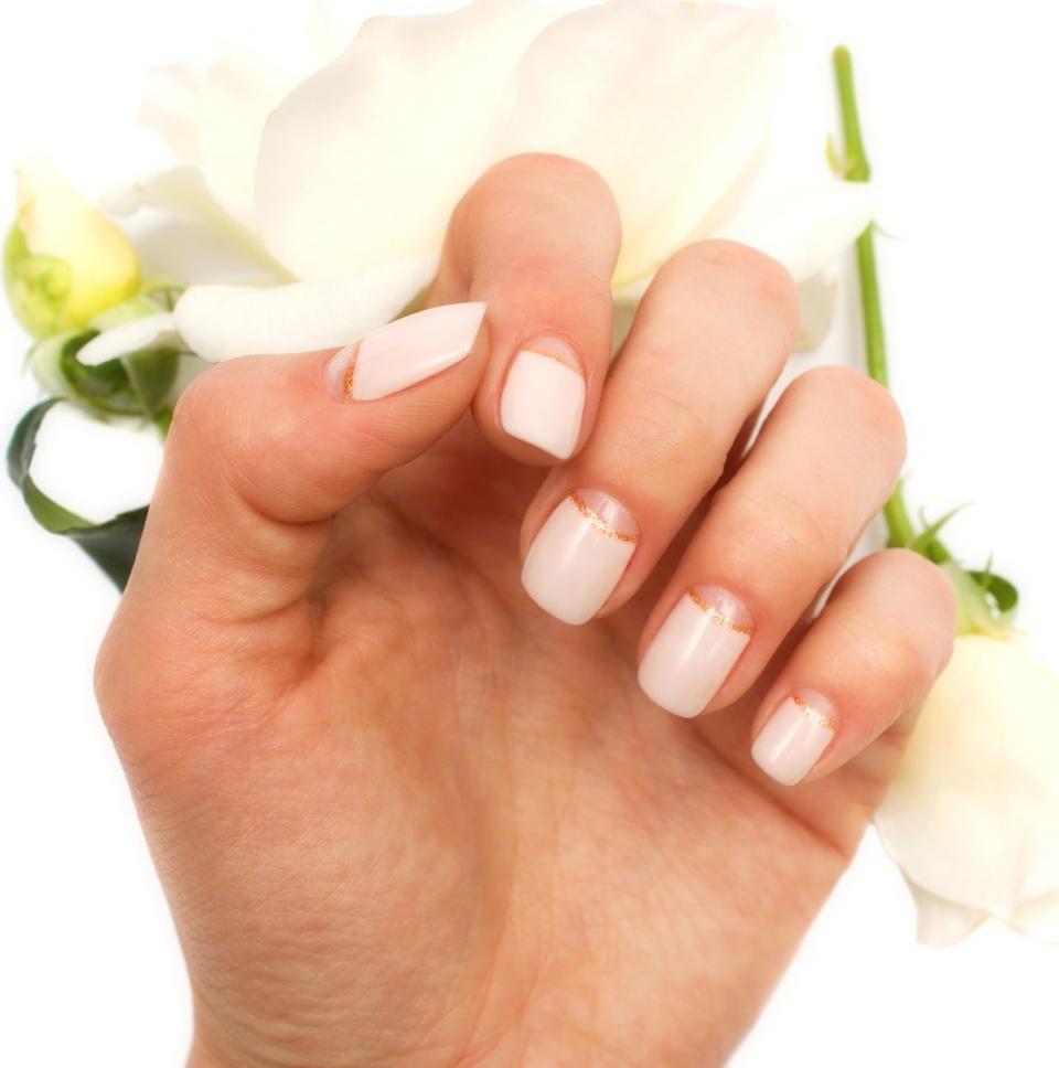 mothers day nail designs reverse french