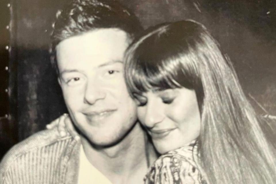 <p>Lea Michele Instagram</p> Cory Monteith and Lea Michele