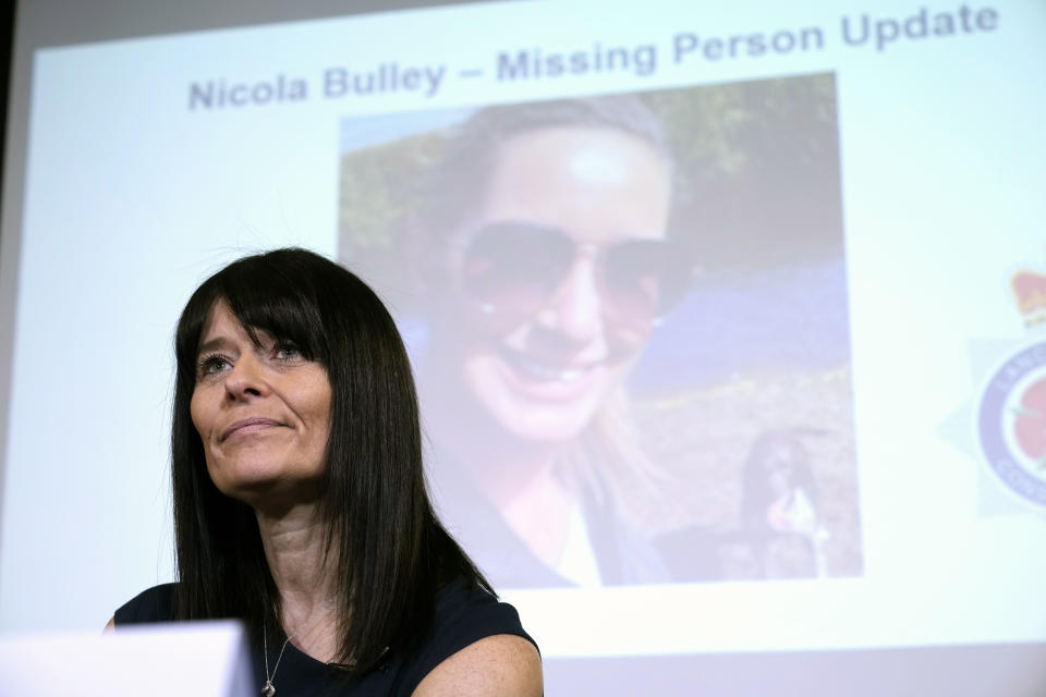 PRESTON, KENT - FEBRUARY 15: Senior Investigating Officer Detective Superintendent Rebecca Smith of Lancashire Police holds a press conference at Lancashire Police HQ on February 15, 2023 in Preston, Kent. Lancashire police have been investigating the disappearance of Nicola Bulley who hasn't been seen since walking her dog along the banks of the River Wyre on January 27, 2023. (Photo by Christopher Furlong/Getty Images)