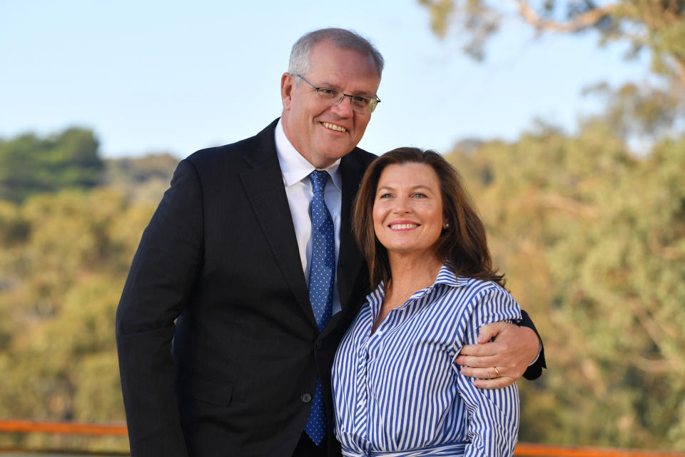 Prime Minister Scott Morrison and his wife Jenny 