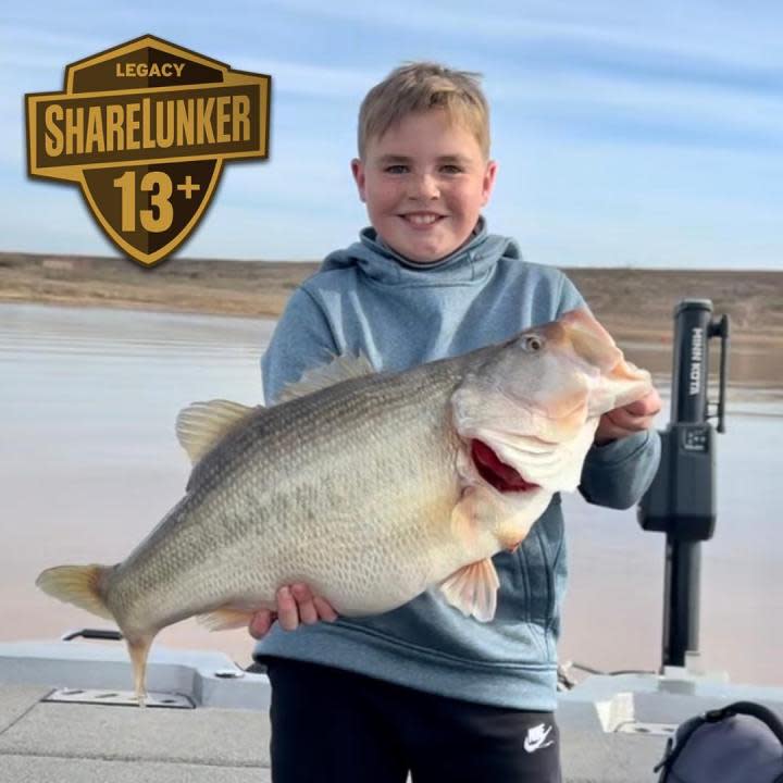 Stetson Davis. Photo courtesy of the Toyota ShareLunker Program – Texas Parks and Wildlife.