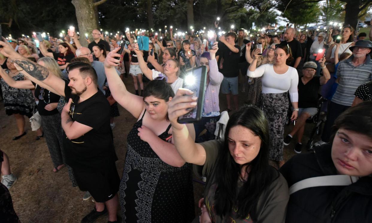 <span>The rally comes afters mourners paid tribute to Samantha Murphy in a candlelit vigil last month.</span><span>Photograph: Jeremy Bannister/AAP</span>