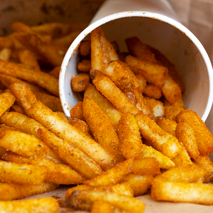 a bowl of french fries