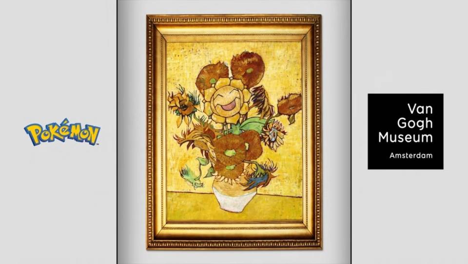 Van Gogh Sunflora for Pokemon Van Gogh Museum Collaboration