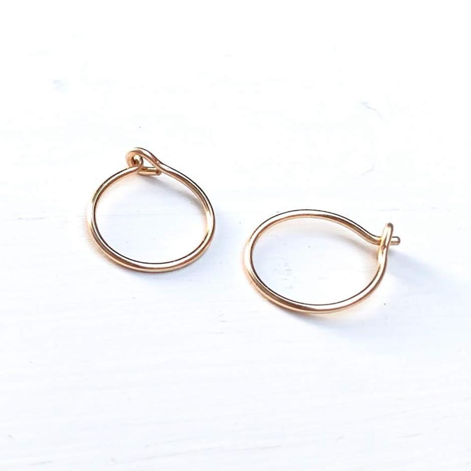 GraceCode Small Gold Hoop Earrings