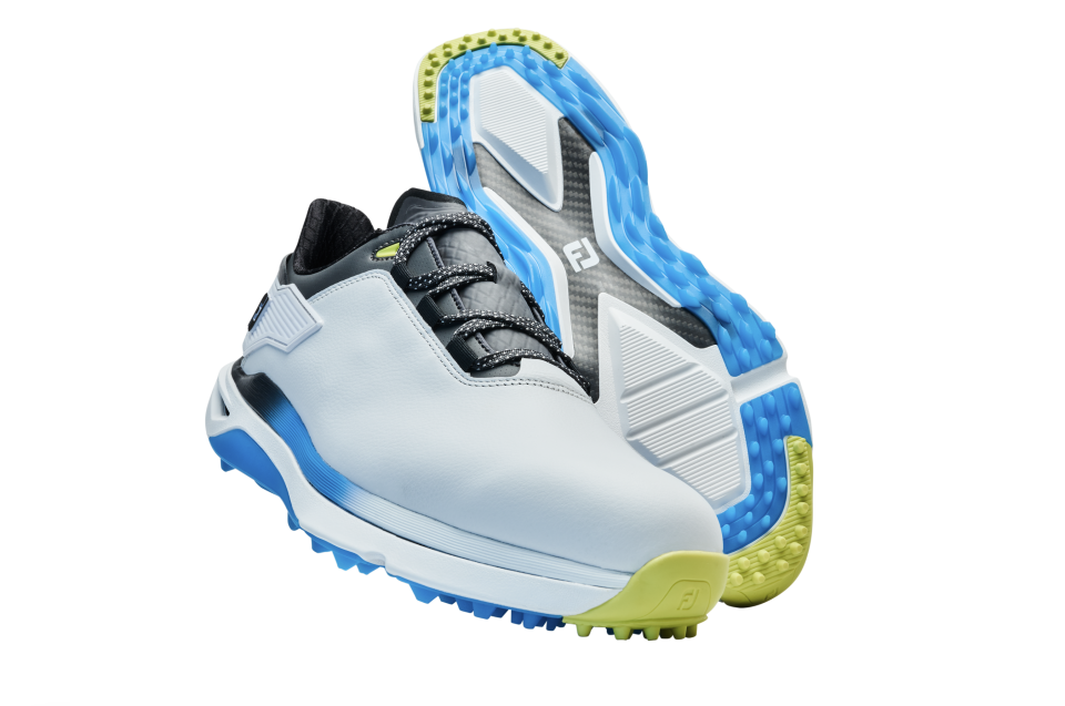 A closer look at the Pro/SLX Carbon golf shoe. 