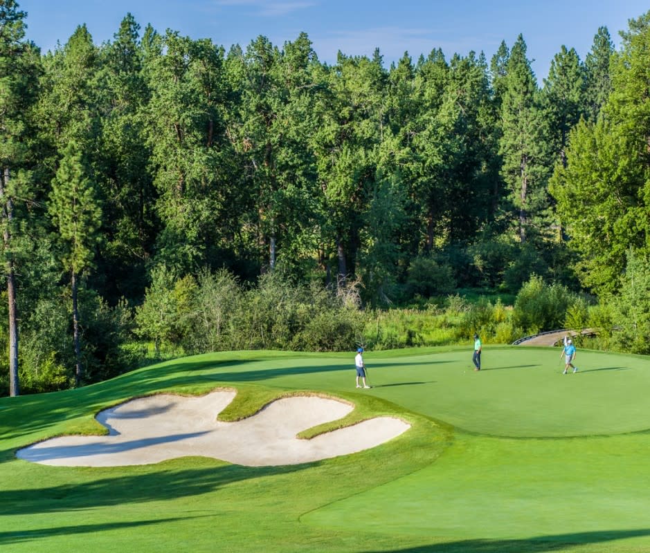 <p>One of the country’s premier resort courses sits on tribal land, that of the Coeur d’Alene Tribe, in the Idaho Panhandle. At Circling Raven, you’ll play your way through a maze of wetlands (where moose like to dine) and conifer-lined golden hills embroidered by native grasses. Not only is Circling Raven one of the most fun eighteens you’ll play in Idaho, it’s one of the best layouts in the entire country. Better yet, tee times can be had for as low as $89, making it one of the best bang-for-your-buck rounds in America.</p>