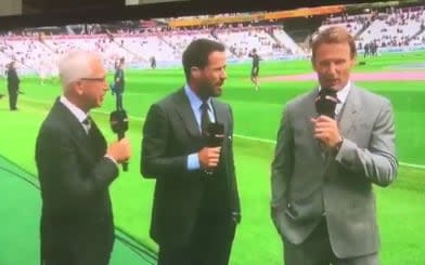 Alan Pardew was on punditry duty for West Ham's match with Tottenham  - Sky Sports