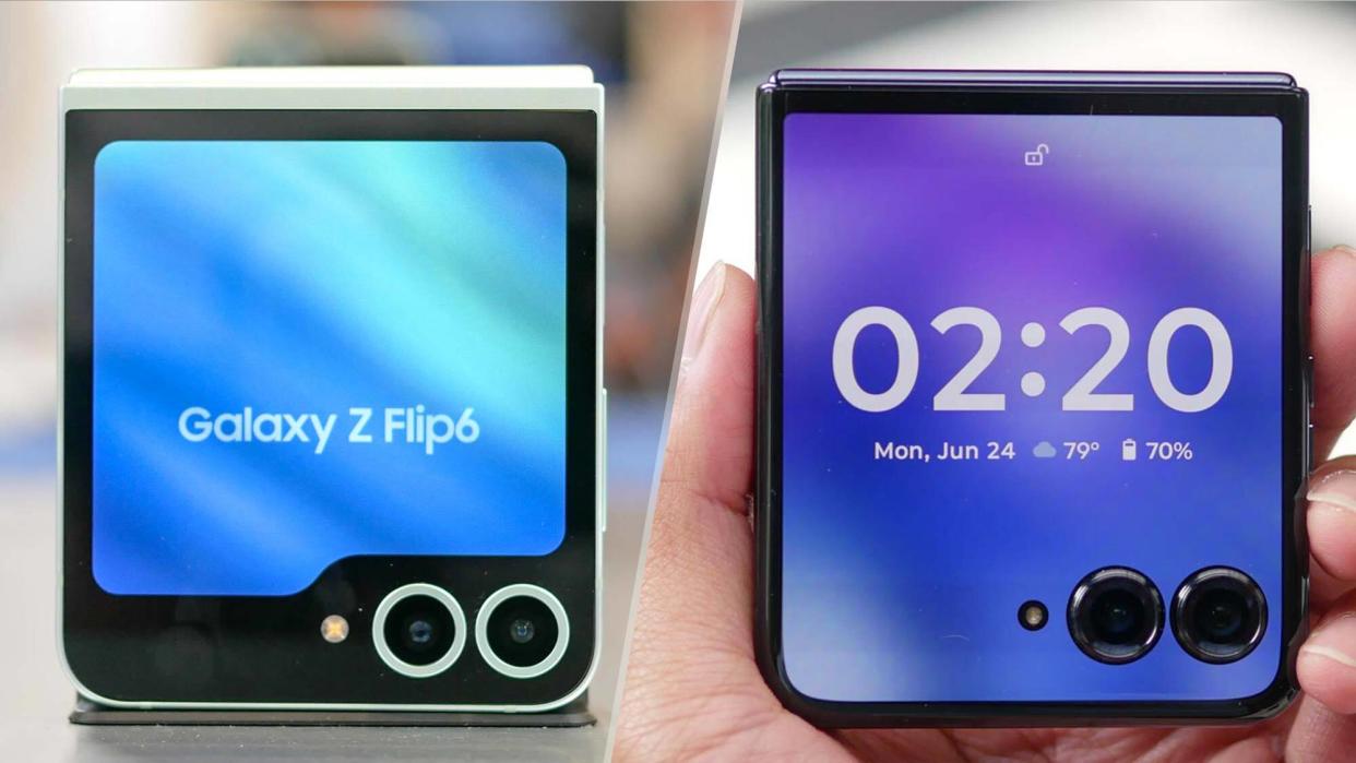  Samsung Galaxy Z Flip 6 vs. Motorola Razr Plus 2024. 