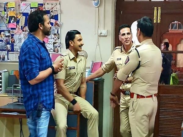 BTS picture from the sets of 'Sooryavanshi' (Image source: Instagram)