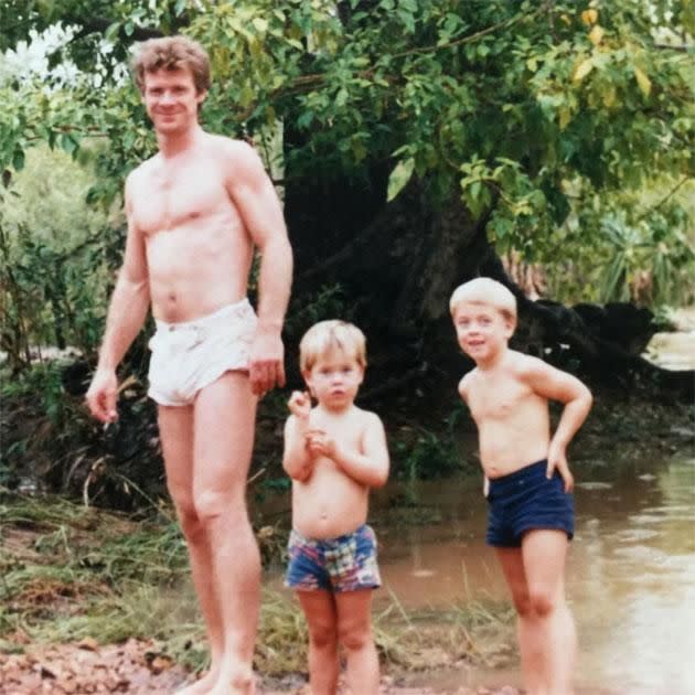 Chris' Father's Day throwback. Source: Instagram