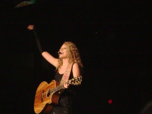 Taylor Swift plays Miller Auditorium on Feb. 2, 2008. (Courtesy Western Michigan University)