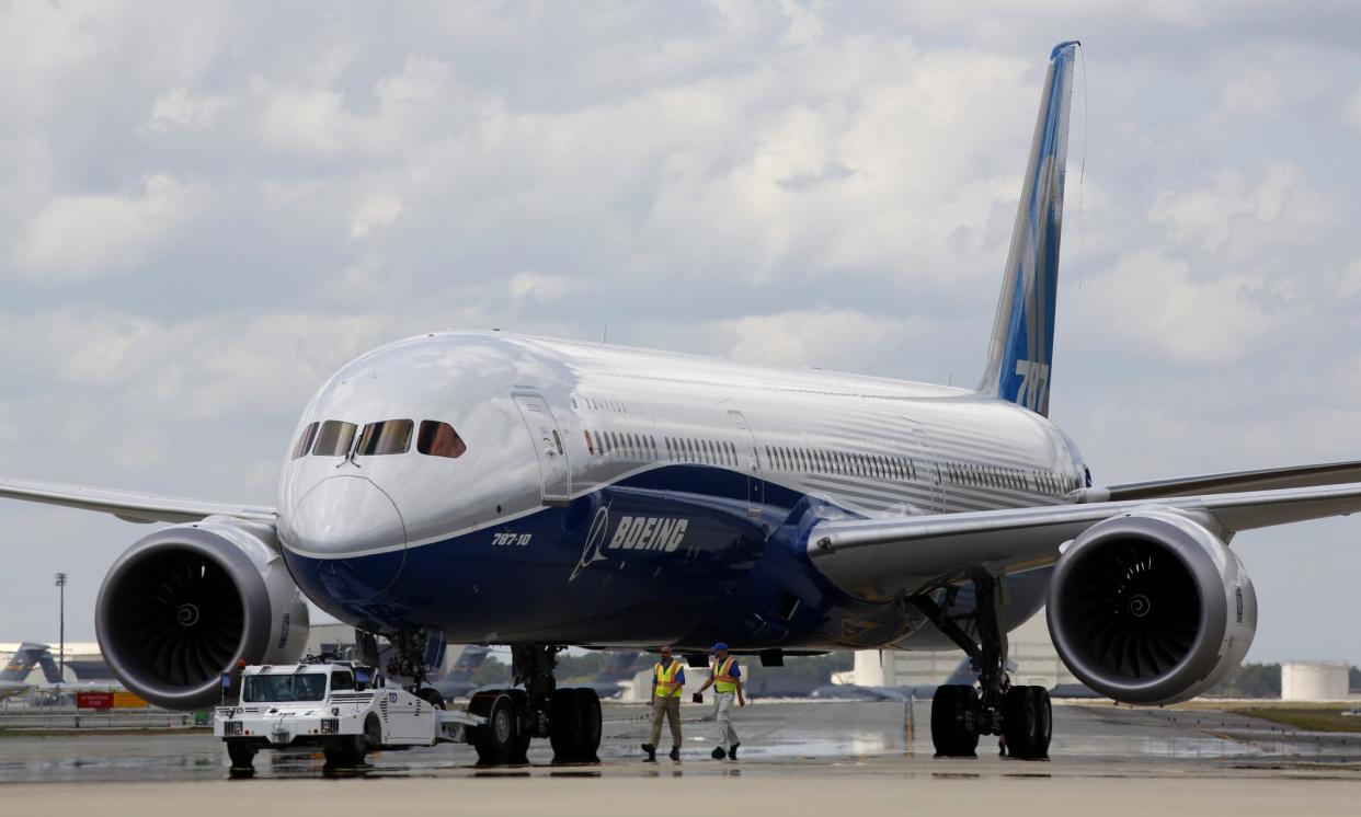 <span>A Boeing internal memo said the problem was an instance of ‘misconduct’, but not ‘an immediate safety of flight issue’.</span><span>Photograph: Mic Smith/AP</span>